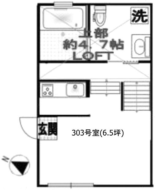 フロムファースト赤坂303 間取り図