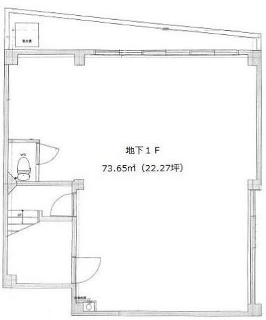 イチオク第33ビルB1F 間取り図