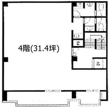 日本色素本社ビル4F 間取り図