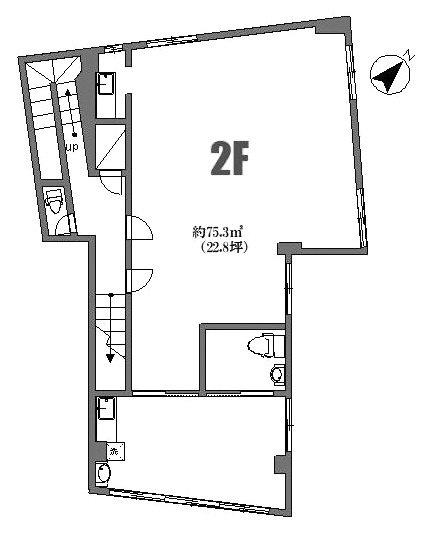 鎌田ビル2F 間取り図