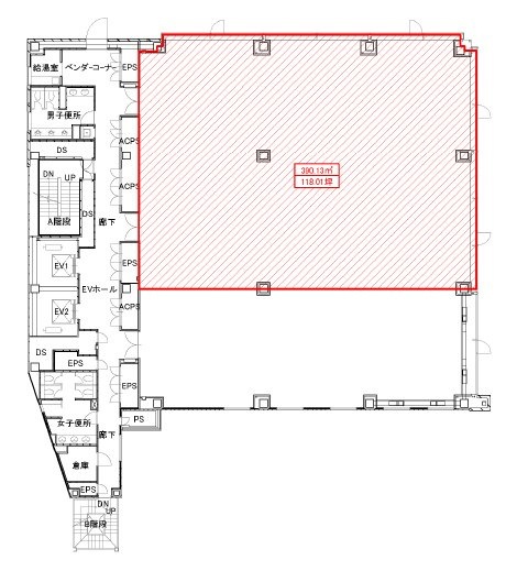 川崎ダイヤビル6F 間取り図