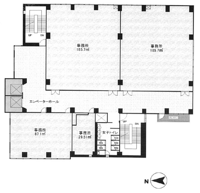 早稲田13時ホール5F 間取り図