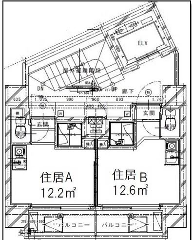 レオナール赤坂ビルA 間取り図