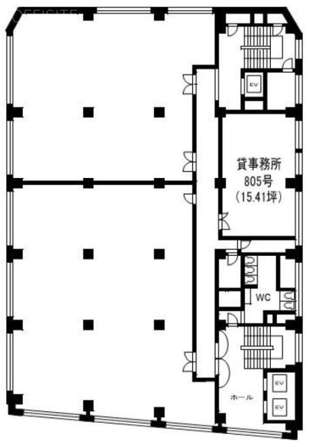 第2電波ビル805 間取り図