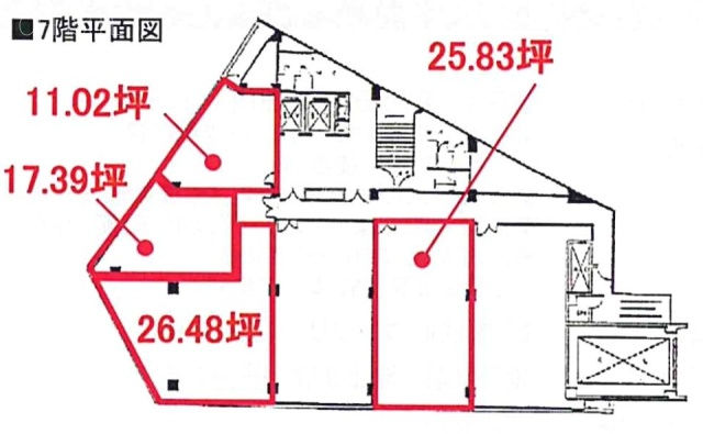 合人社東京永田町ビル7F 間取り図