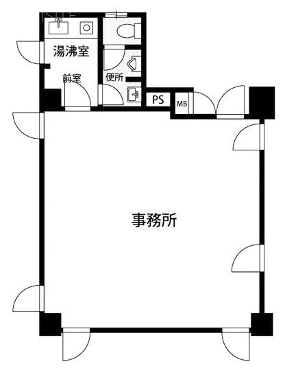 堀越第一ビル201 間取り図