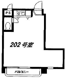 りぶ高輪202 間取り図