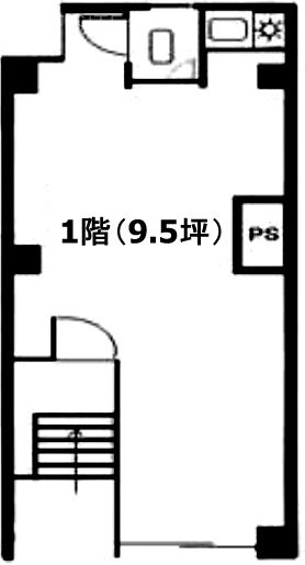 原島ビル1F 間取り図