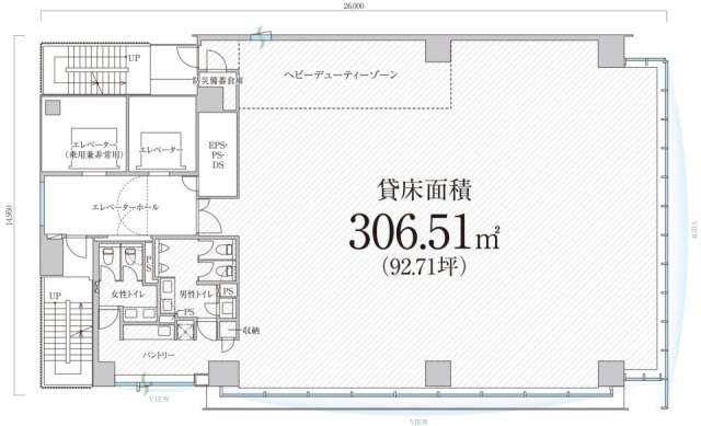 PMO浜松町Ⅲ6F 間取り図