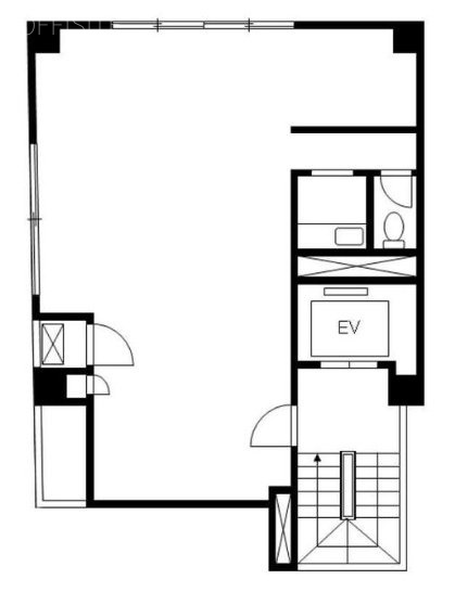 大場ビルB館8F 間取り図