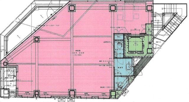 ORLX恵比寿西ビルビル4F 間取り図