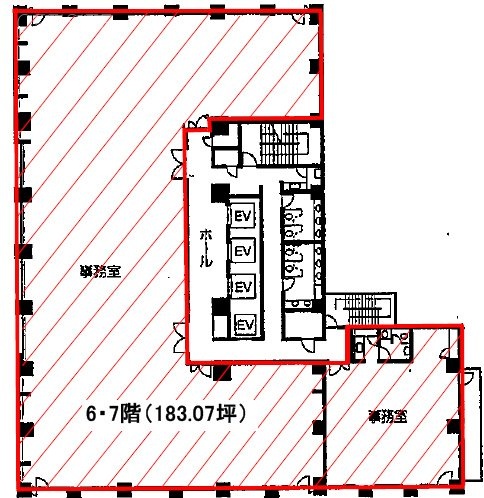 アーバンセンター新宿ビル7F 間取り図