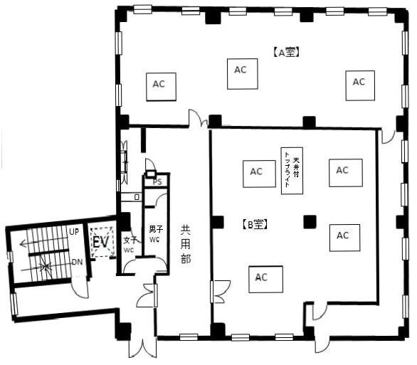 綿工連西麻布ビルA 間取り図