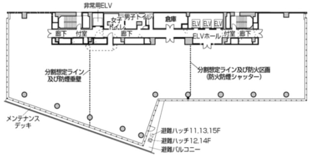 アリーナタワー11F 間取り図