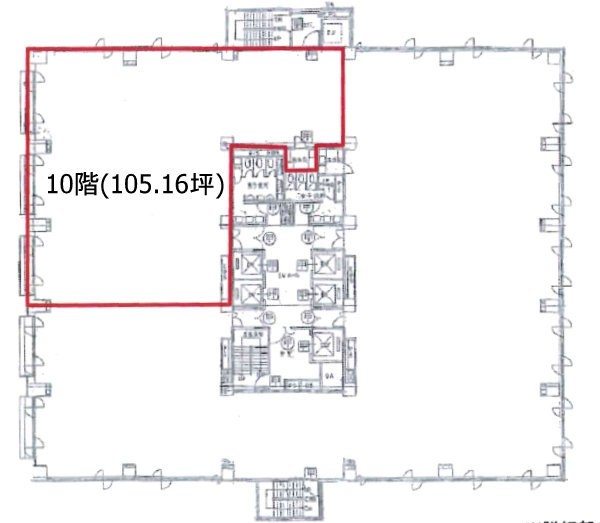 柳橋ファーストビル10F 間取り図