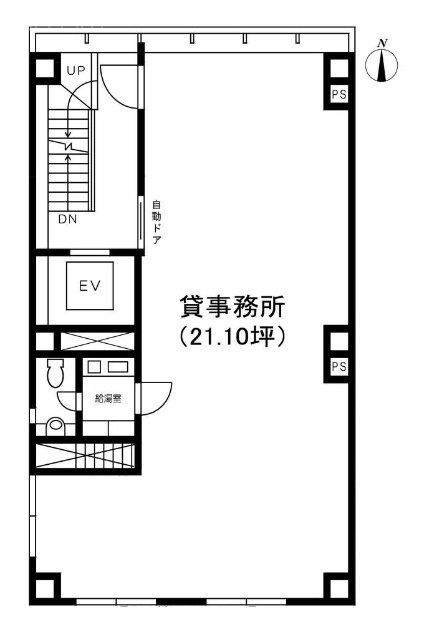 T・K AZUMAビル2F 間取り図