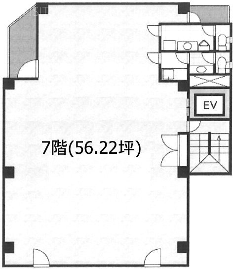 第25SYビル7F 間取り図