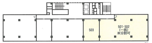 ビルネット館2ビル501-502 間取り図