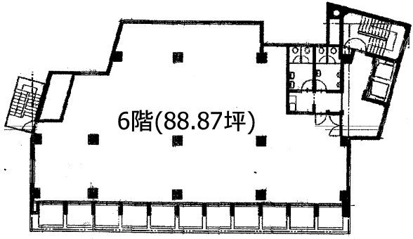 金盃第3ビル6F 間取り図