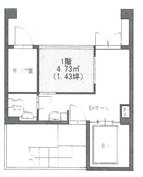 渋谷NTビル1F 間取り図