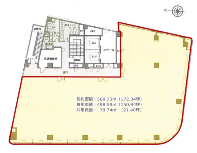 ビック池袋東口ビル7F 間取り図