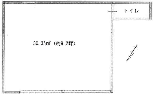 植木邸駅前店舗ビル1F 間取り図