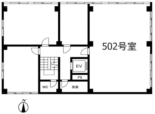 三井田ビル502 間取り図