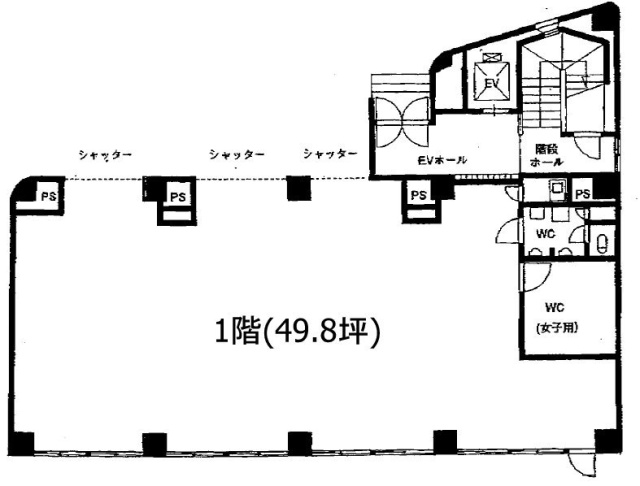 須賀マンション1F 間取り図