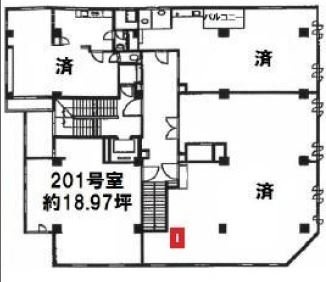 とくしまビル201 間取り図