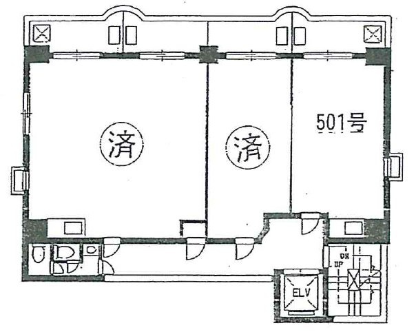 井上ビル10号館501 間取り図