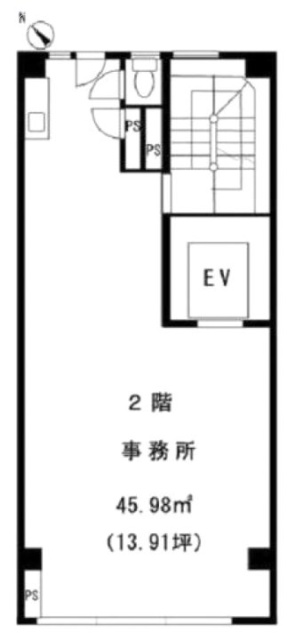 定兼ビル2F 間取り図