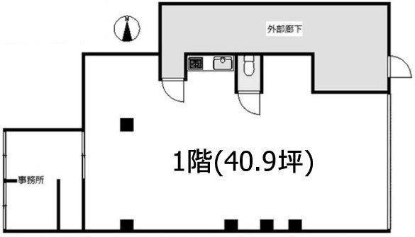 ハイツ山本1F 間取り図