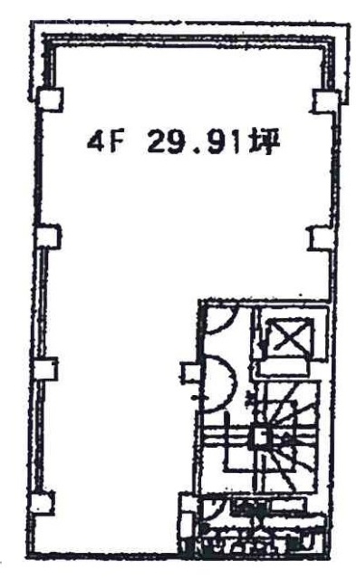 松岡ビル4F 間取り図