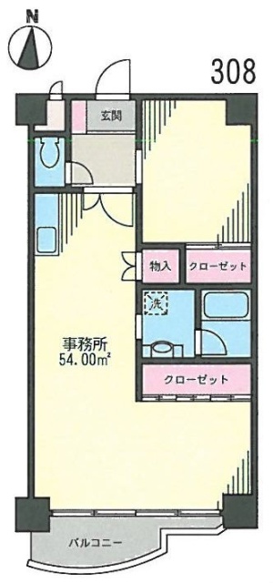 アイビービル308 間取り図