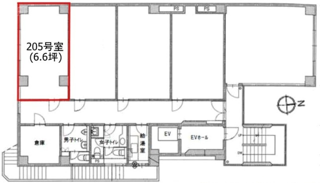 ロイヤル東麻布205 間取り図