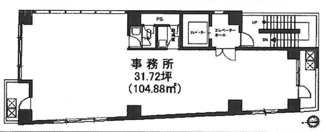 新栄宮益ビル3F 間取り図