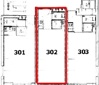 Ceder Terrace番町302 間取り図