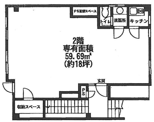 氷川橋ビル2F 間取り図