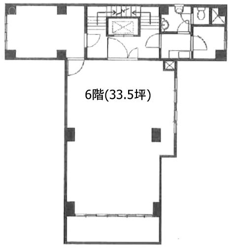 竹一ビル6F 間取り図