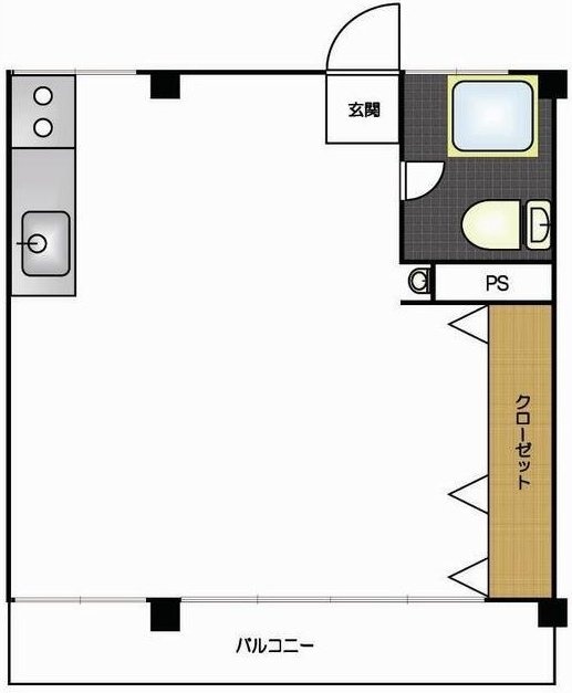 目白宮廷ビルB 間取り図