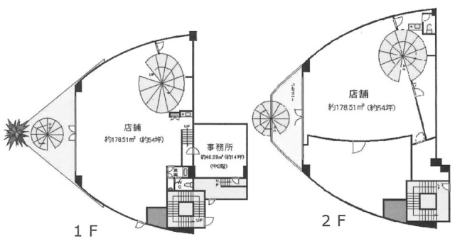 NK青山ホームズ1F~2F 間取り図