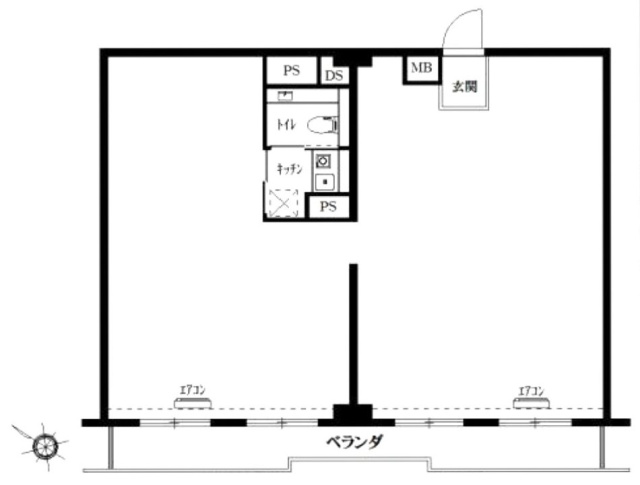 飯田橋ハイタウン605 間取り図