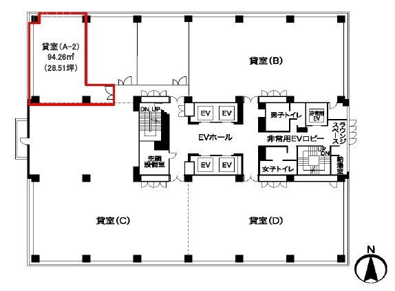パシフィックマークス横浜イーストA2 間取り図