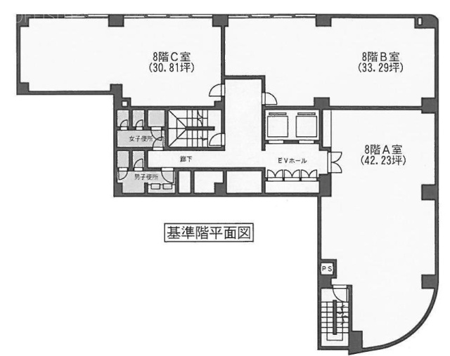 日本橋TSビルC 間取り図