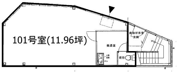三晃第2ビル101 間取り図