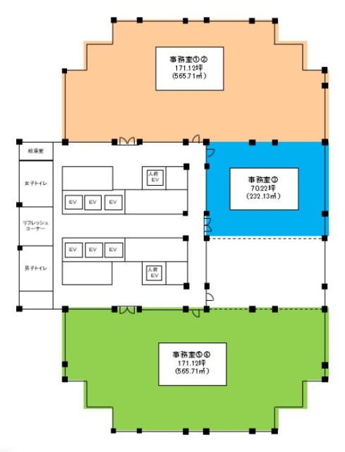 日石横浜ビル3 間取り図