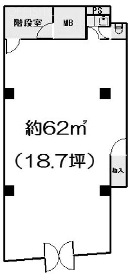 石井ビル1F 間取り図