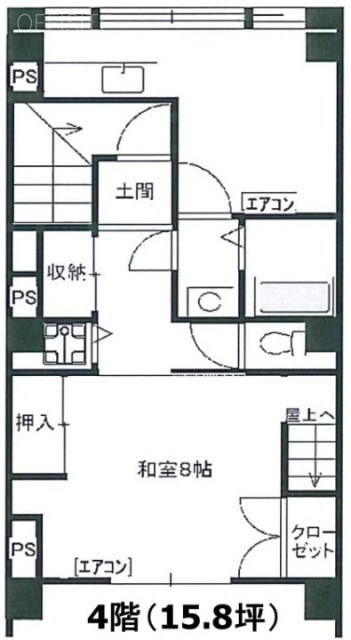 千駄ヶ谷グリーンランドビル4F 間取り図