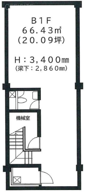 赤坂山王ビル2F 間取り図