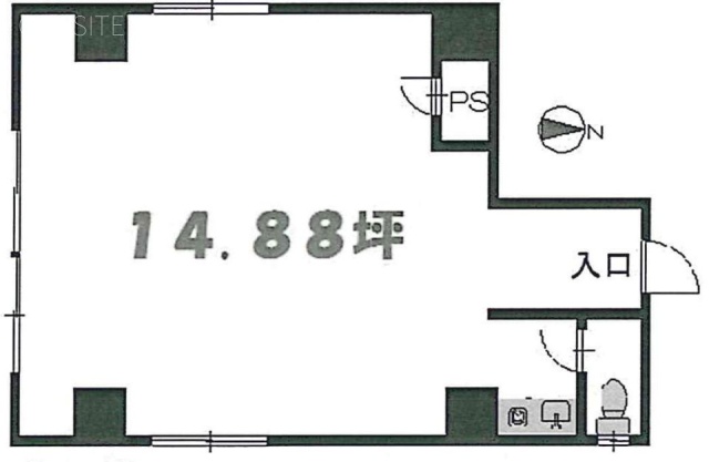 エクセル荒木ビル202 間取り図